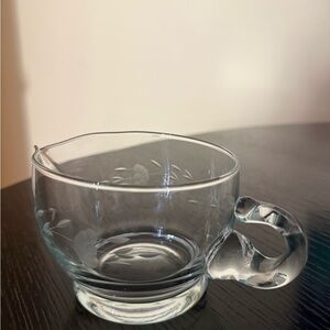 Princess House Clear Glass Teacup